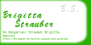 brigitta strauber business card